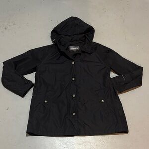 Eddie Bauer Black Utility/Rain Trench